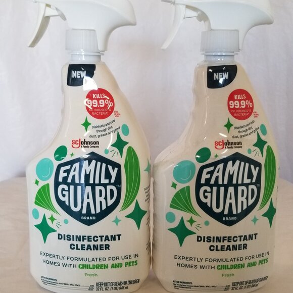 Family Guard Brand Disinfectant Cleaner Fresh Spray 2 Bottles Brand New - Picture 11 of 16